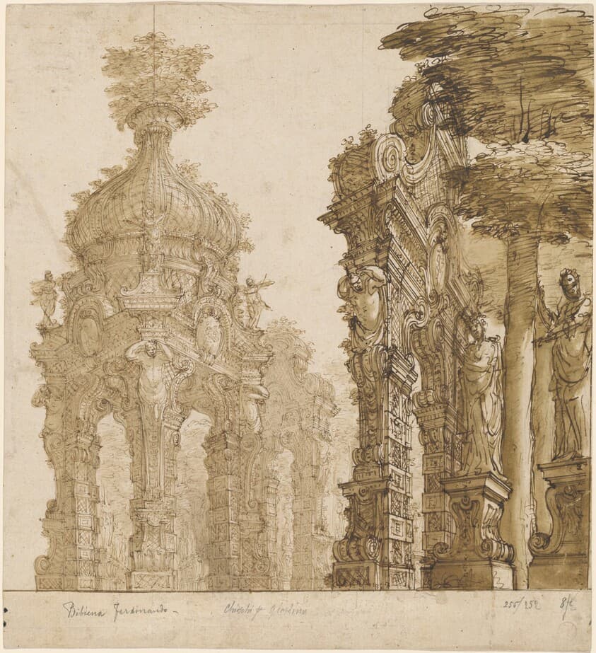 Stage Design of Garden Pavilions — Ferdinando Galli Bibiena