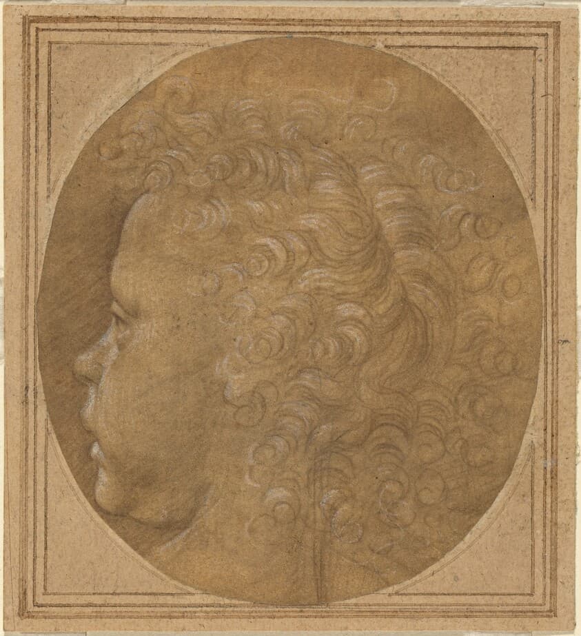 Head of a Child [recto] — Fra Bartolommeo