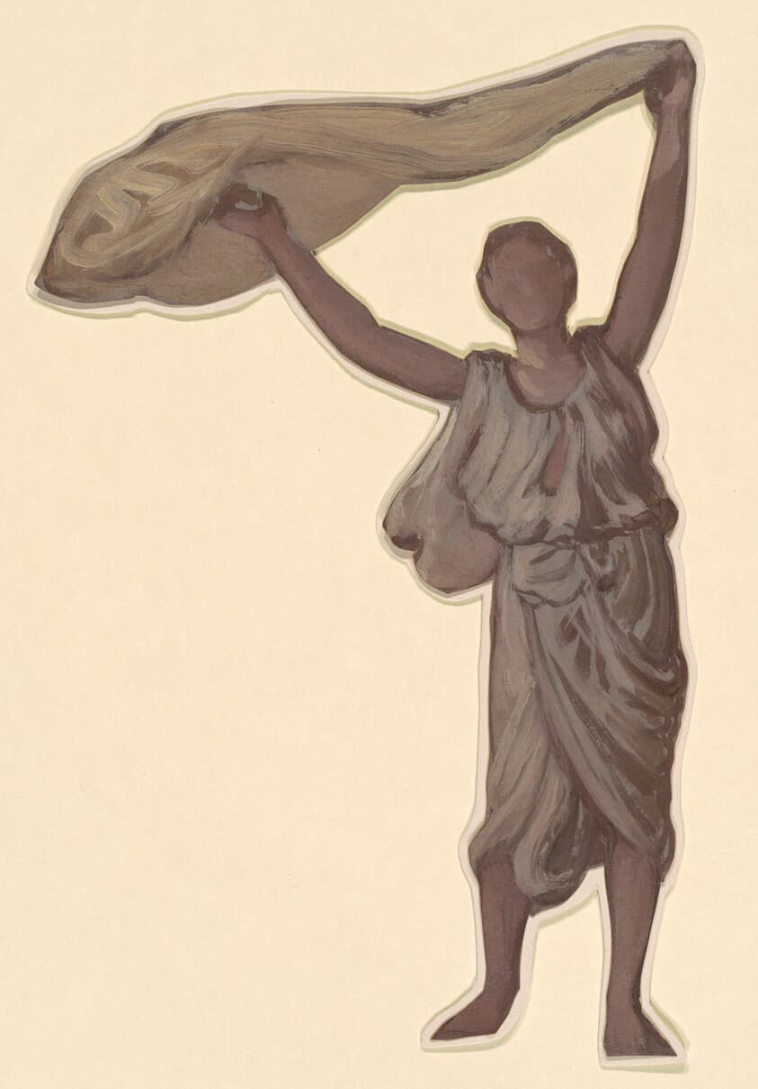 Study for "Greek Girls Bathing" — Elihu Vedder