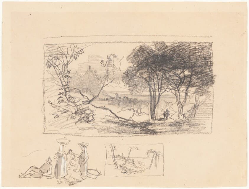 Sketches in Italy [recto] — Edward Lear