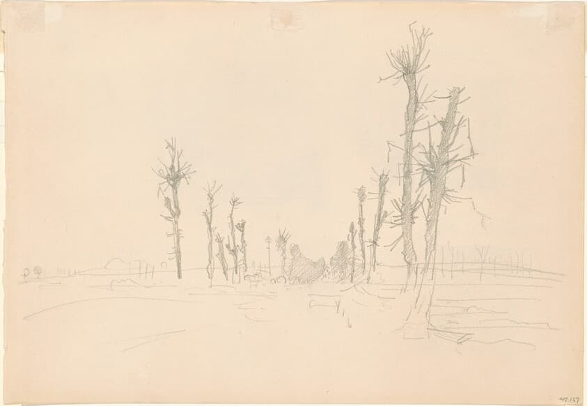 Devastated Landscape [verso] — John Singer Sargent