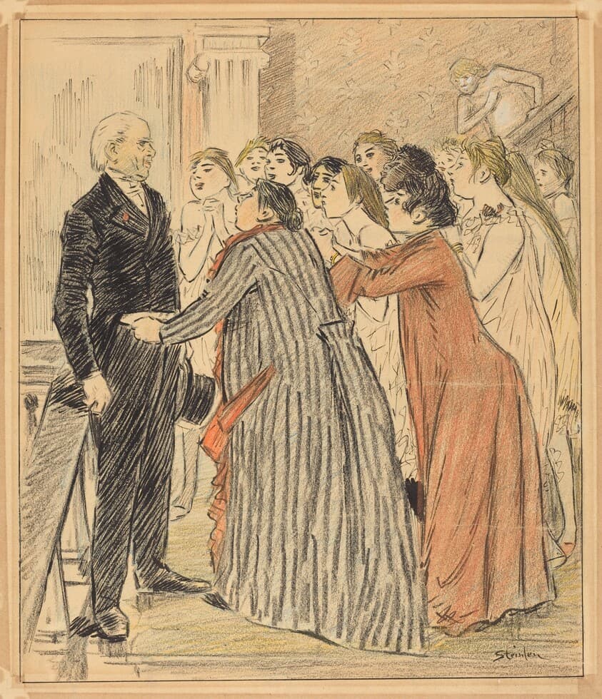 L'Aventure du Vieux Doyen (The Adventure of the Old Dean) — Théophile Alexandre Steinlen