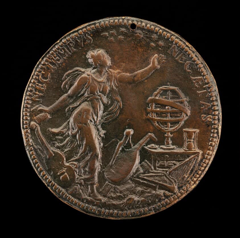 Ippolita as Urania Looking at a Crown of Stars [reverse] — Leone Leoni