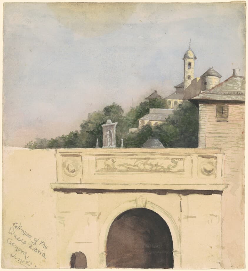 Glimpse of the Palazzo Doria, Genova — Marietta Minnigerode Andrews
