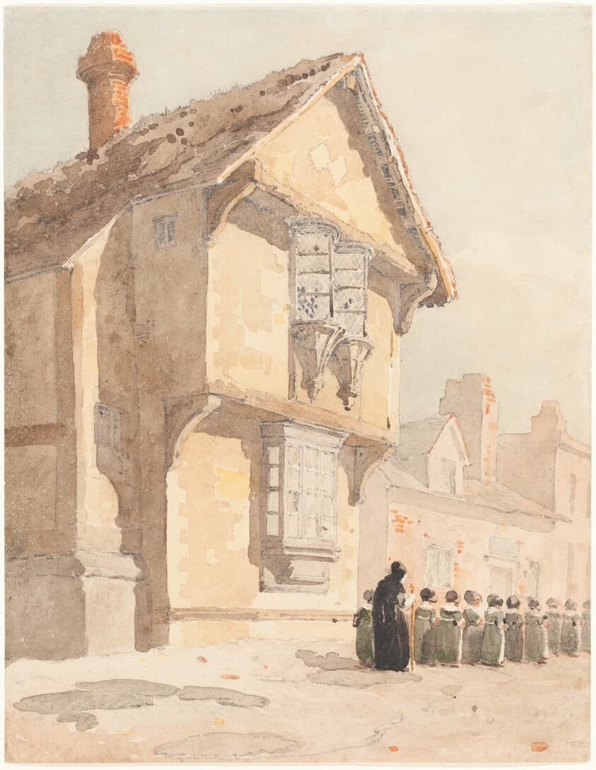 The School Walk — David Cox