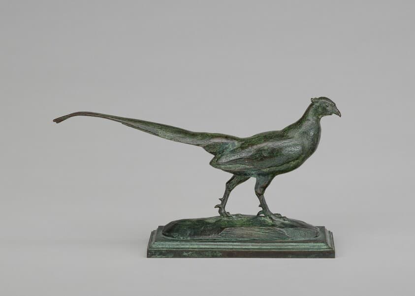 Pheasant, Head to Right — Antoine-Louis Barye