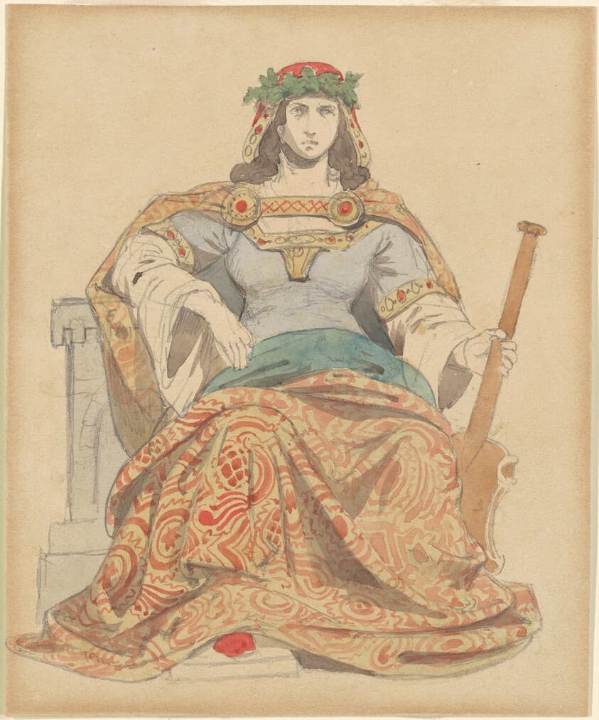 Female Deity — Emanuel Gottlieb Leutze
