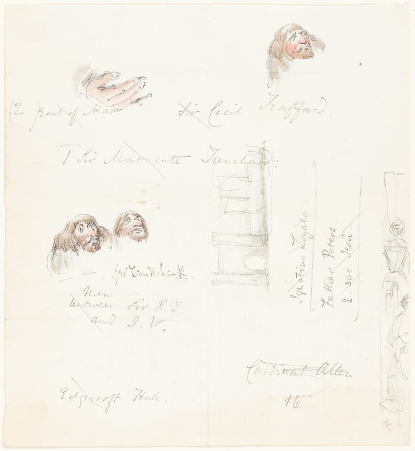 Sketches of Grotesque Faces — George Cruikshank