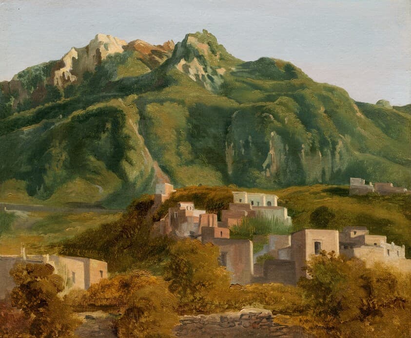 Village on the Island of Ischia — Sébastien-Louis-Guillaume Norblin de la Gourdaine