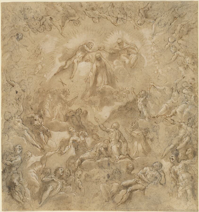 The Coronation of the Virgin — Jacopo Palma il Giovane