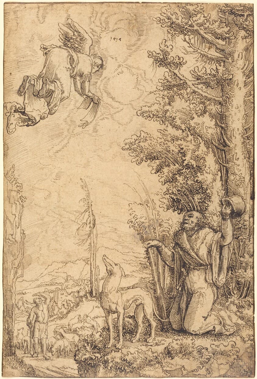 The Annunciation to Joachim — Wolf Huber