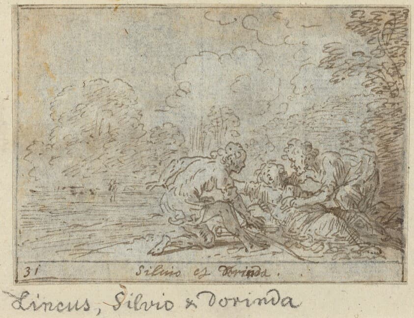 Linco, Silvio and Dorinda — Johann Wilhelm Baur
