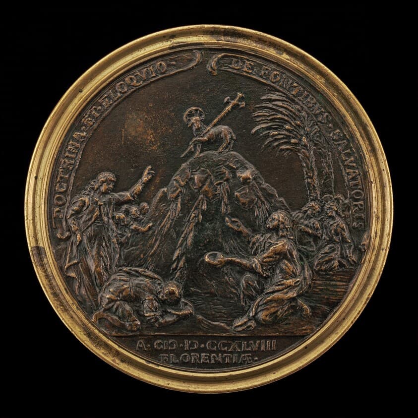 Giancarlo Rossetti Preaching with the Agnus Dei on a Mound [reverse] — Antonio Francesco Selvi