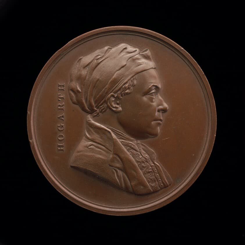 William Hogarth, 1697-1764, Painter [obverse] — Leonard Charles Wyon