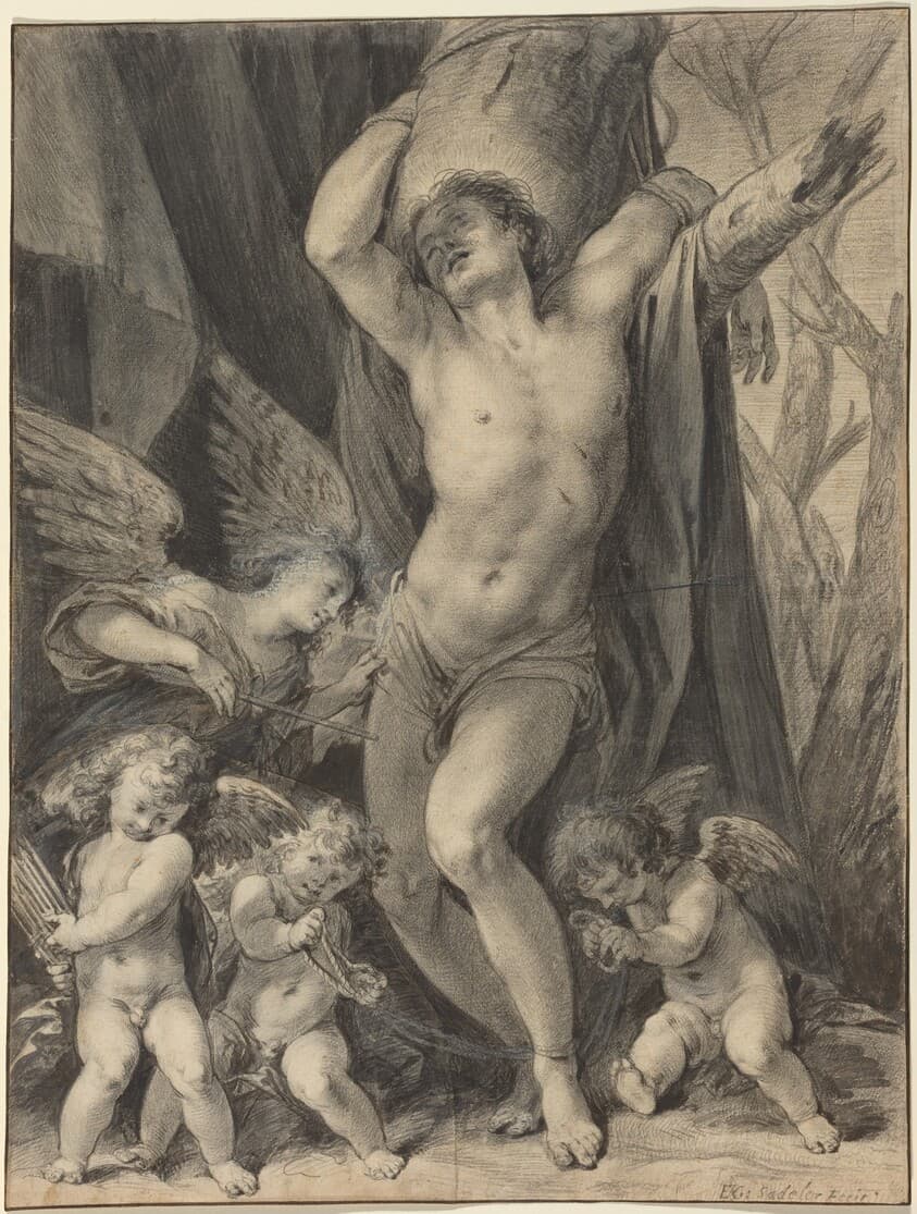 The Martyrdom of Saint Sebastian — Aegidius Sadeler II
