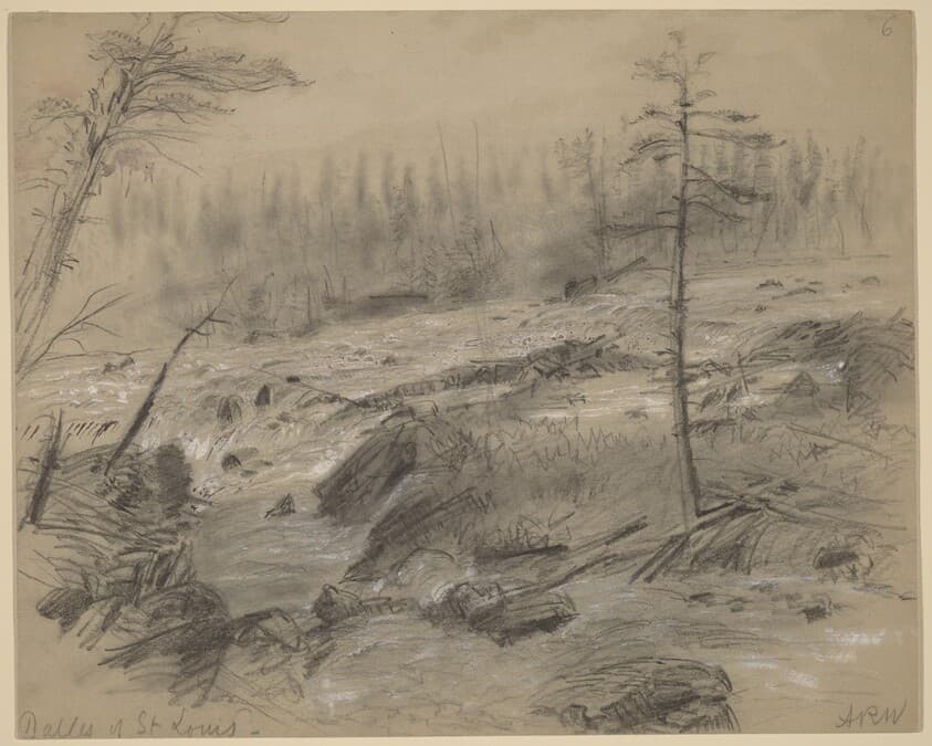 The Dalles of St. Louis — Alfred R. Waud