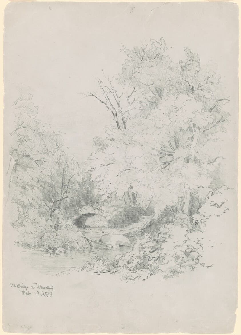 Old Bridge at Weaverton — Andrew Fisher Bunner