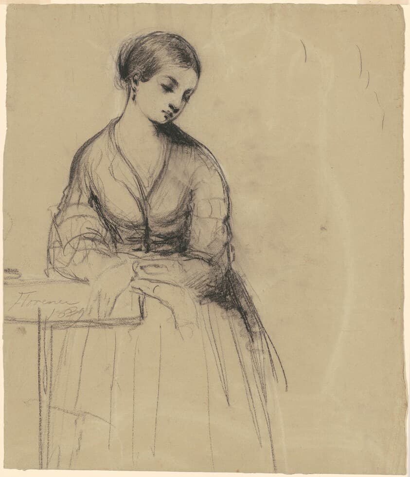Young Woman, Florence [recto] — Seth Wells Cheney