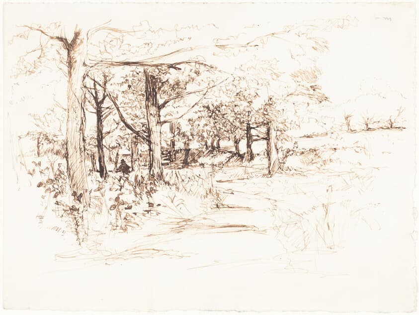 Landscape with a Tree-Lined Lane — Henry Eddowes Keene