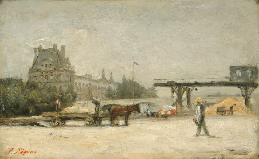 View of the Louvre — Stanislas Lépine