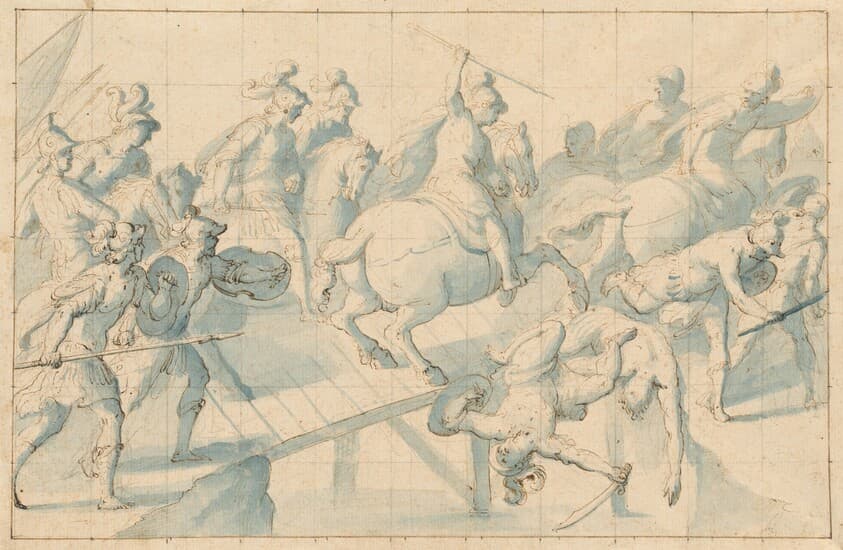 A Battle on a Bridge — Giovanni Balducci