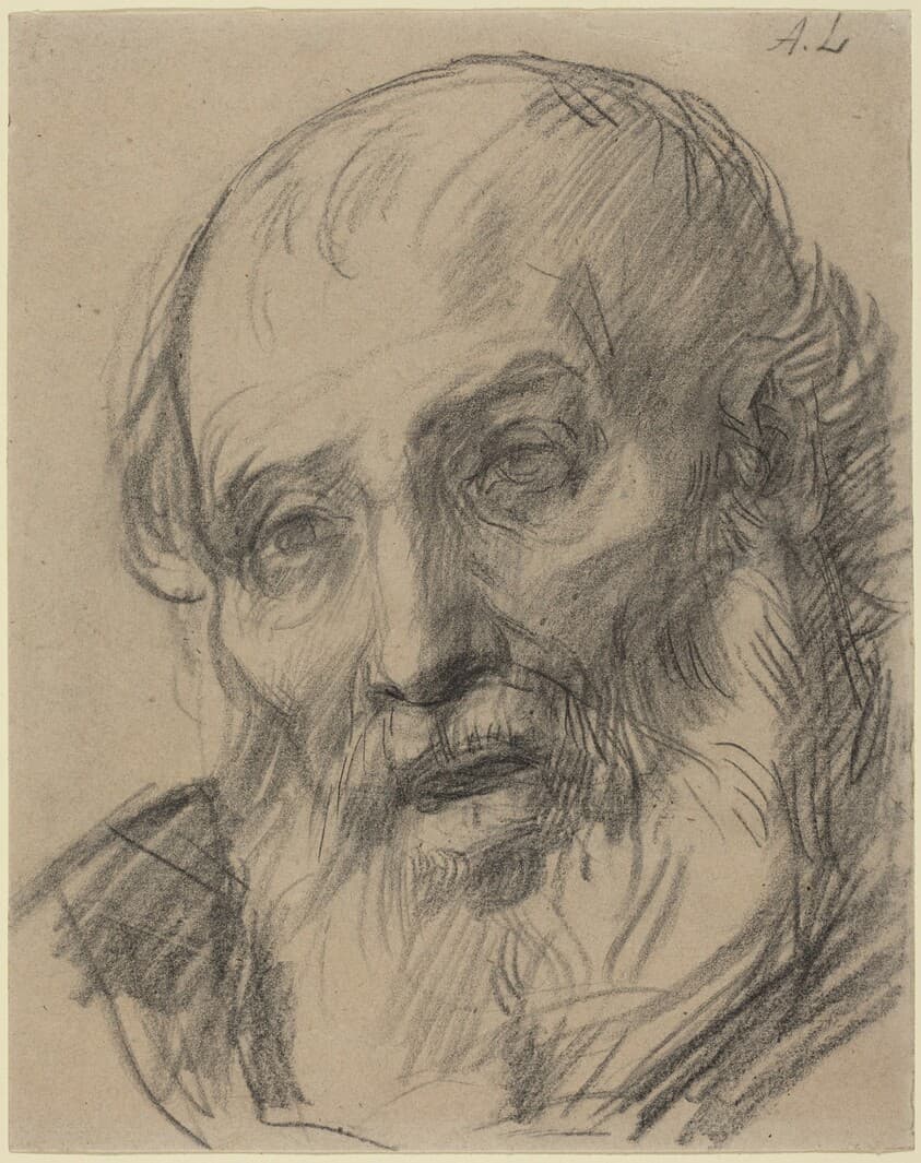 Head of an Old Man — Alphonse Legros