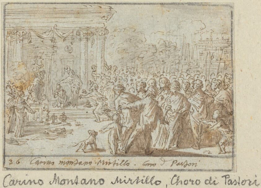 Chorus of Shepherds: Carino, Montano and Mirtillo — Johann Wilhelm Baur