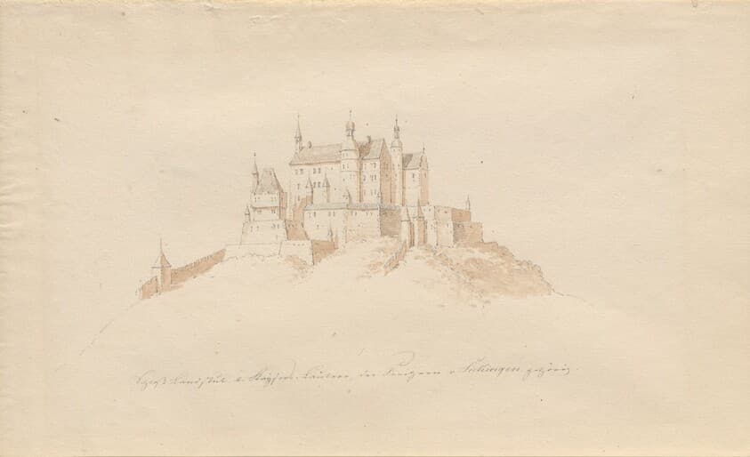 Schloss Landstuhl b. Kaisers, Lautern, den Prinzen v. Sickingen gehürig — Karl Julius von Leypold