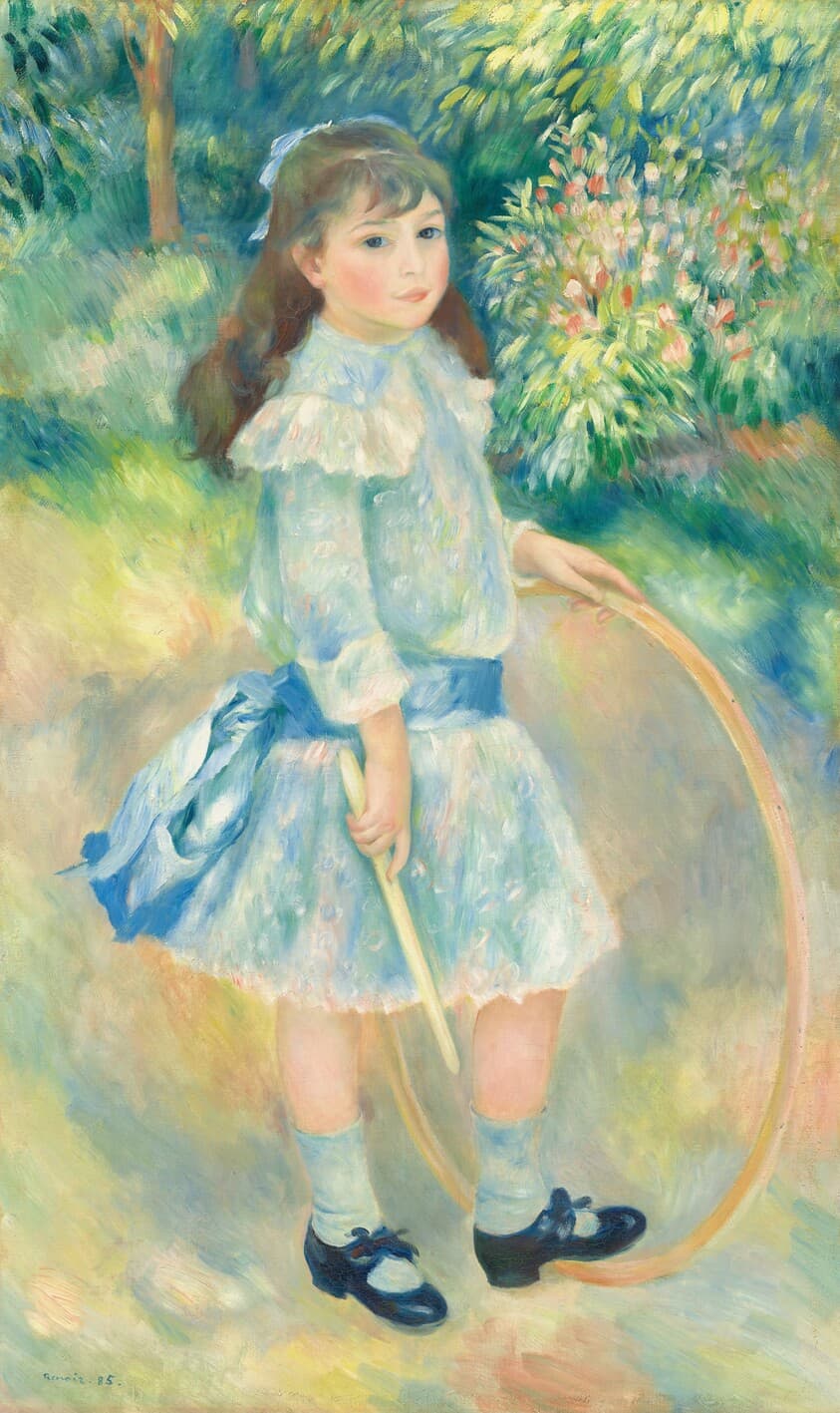 Girl with a Hoop — Auguste Renoir