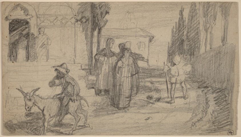 The Parable of the Miller and the Donkey — Elihu Vedder