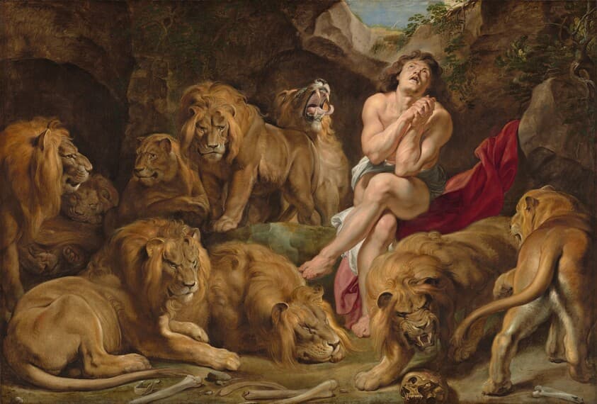Daniel in the Lions' Den — Sir Peter Paul Rubens