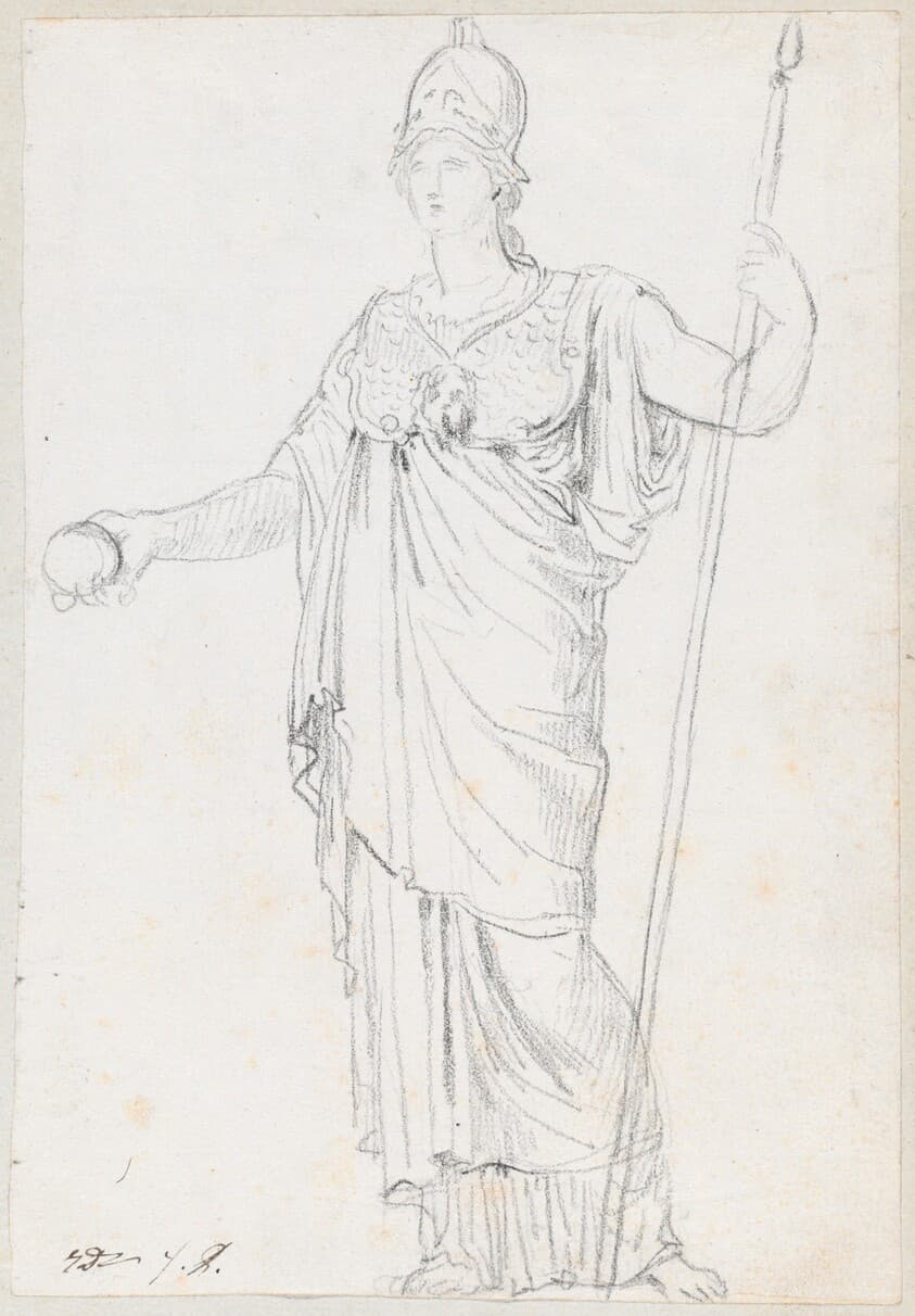 Statue of Minerva — Jacques-Louis David