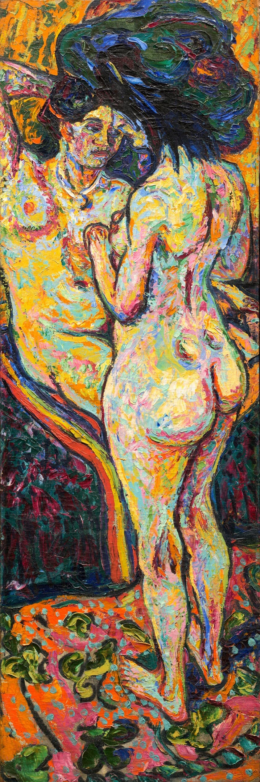 Two Nudes [obverse] — Ernst Ludwig Kirchner