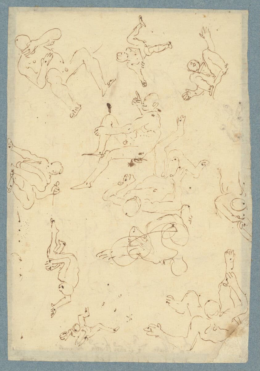 Figure Studies (recto) — Giovanni Battista Tiepolo