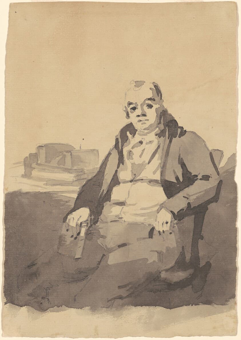 Man Holding a Book [recto] — Thomas Sully