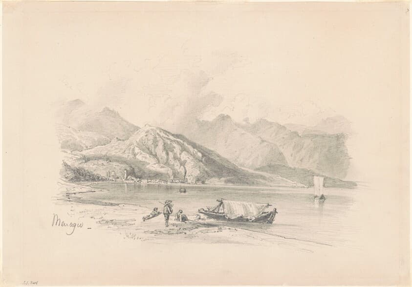 Lake Shore, Menaggio [recto] — John Singer Sargent