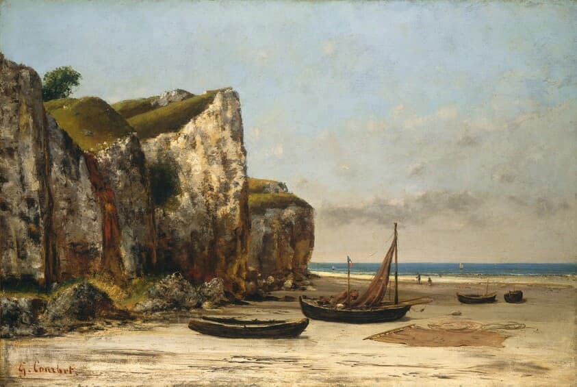 Beach in Normandy — Gustave Courbet