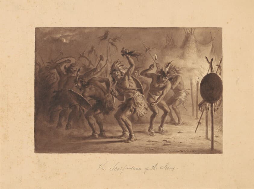 The Scalp-Dance of the Sioux — Felix Octavius Carr Darley