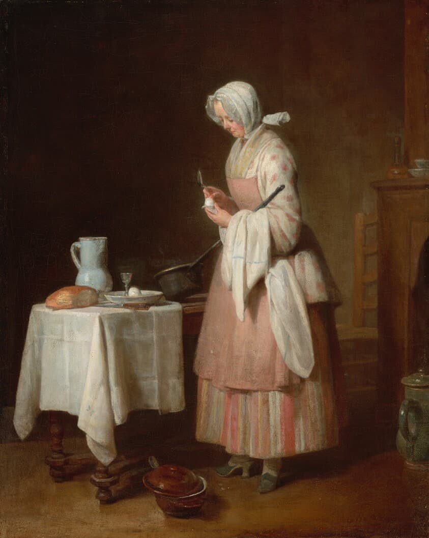 The Attentive Nurse — Jean Siméon Chardin