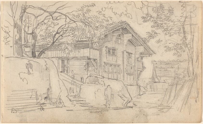 Courtyard of a Swiss Country House — Friedrich Salathé