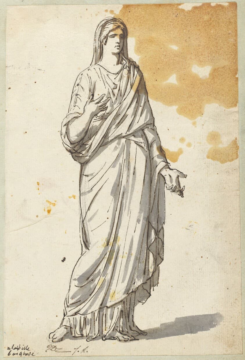 Woman from the Villa Borghese — Jacques-Louis David