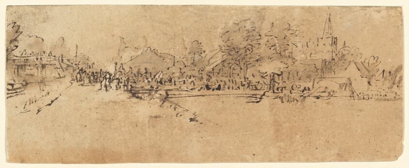 View of Diemen — Rembrandt van Rijn