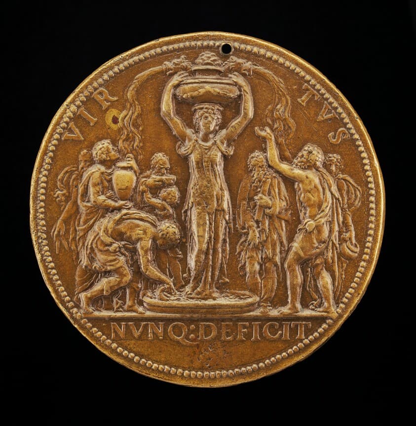 The Fountain of Virtue [reverse] — Leone Leoni
