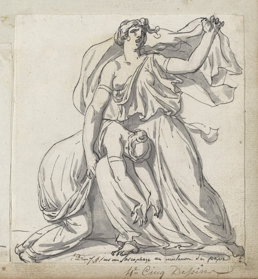 Niobe and Her Daughter — Jacques-Louis David