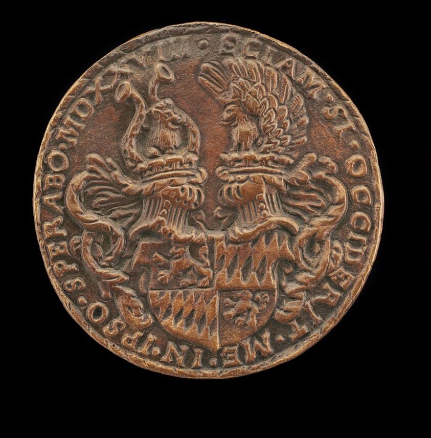 Shield with Casques and Crests [reverse] — Matthes Gebel