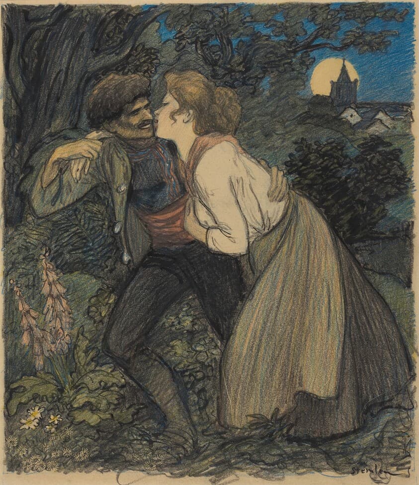 La chienne au loup — Théophile Alexandre Steinlen