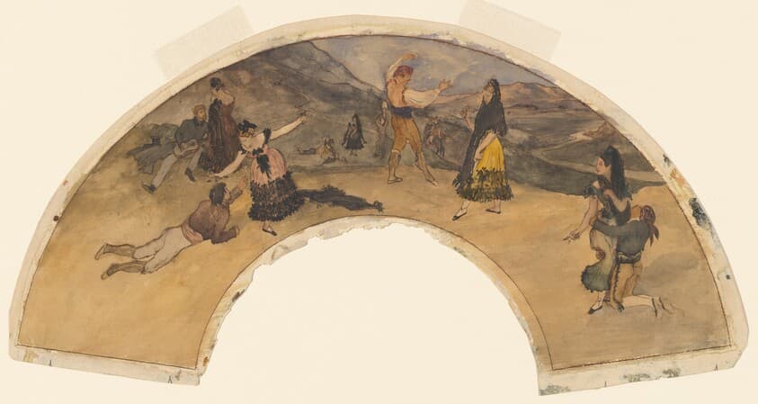 Spanish Dancers and Musicians — Edgar Degas