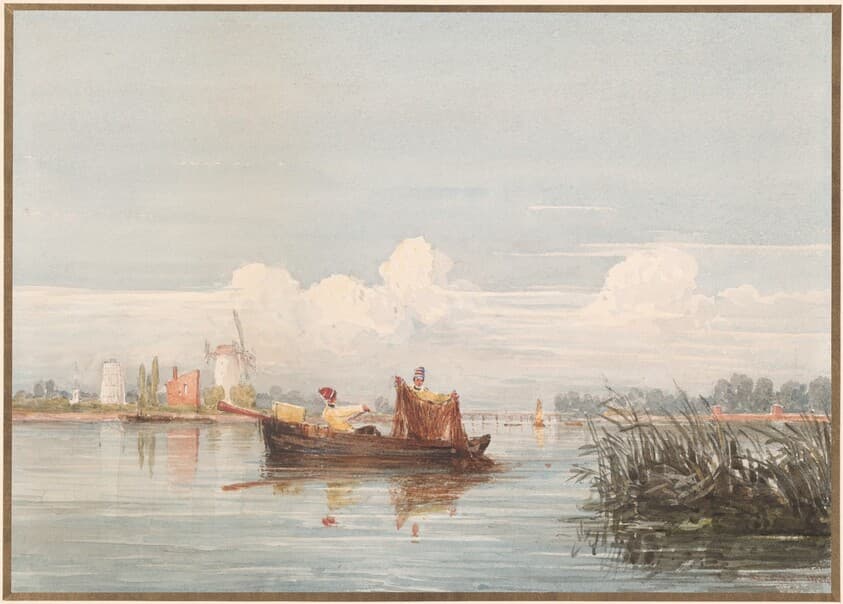 The Thames at Battersea — David Cox