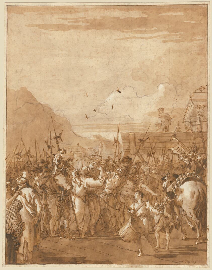 The Parting of Saints Peter and Paul — Giovanni Domenico Tiepolo