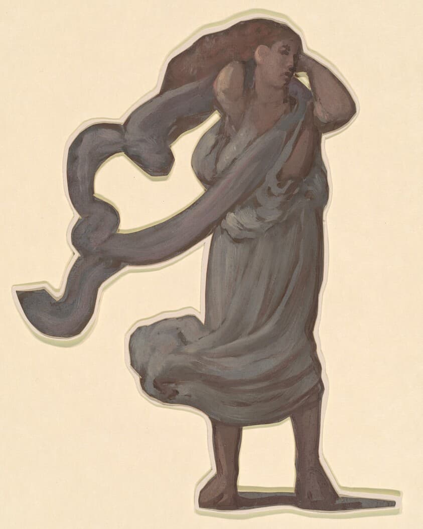Study for "Greek Girls Bathing" — Elihu Vedder